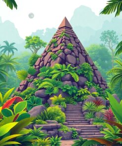 Jungle Pyramid Paint Numbers