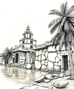 Sepia Sketch Paint Numbers