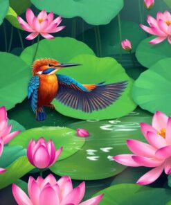 Kingfisher Plunge Paint Numbers