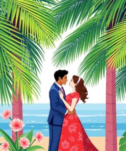 Palm Fronds Paint Numbers