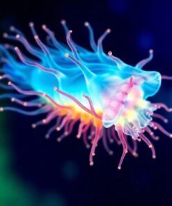 Luminous Realistic Ocean Ctenophore Paint By Numbers