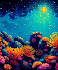 Luminous Roatan Night Reef Paint By Numbers