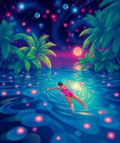 Lagoon Swim Paint Numbers