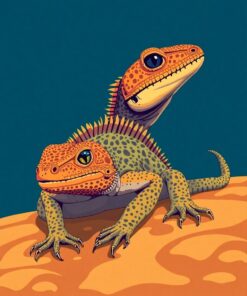 Desert Reptile Paint Numbers