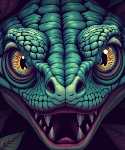 Reptile Eyes Paint Numbers