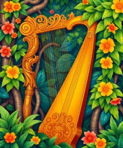 Golden Harp Paint Numbers