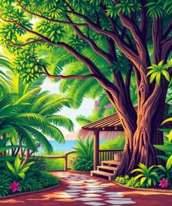 Tree Retreat Paint Numbers