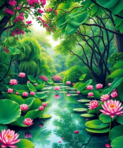 Water Garden Paint Numbers