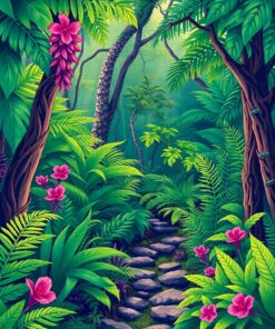 Jungle Trail Paint Numbers