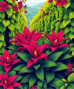 Among Vines Paint Numbers