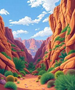 Canyon Oasis Paint Numbers