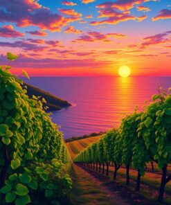 Vine Sunset Paint Numbers