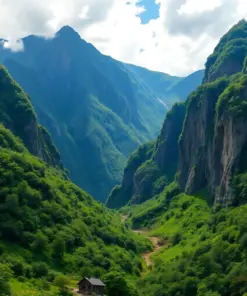 Lush Colombian Mountain Pass Paint By Numbers