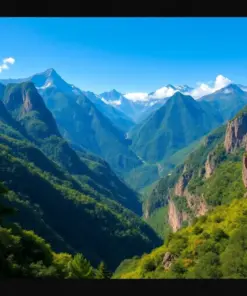 Lush Colombian Mountain Pass Paint By Numbers