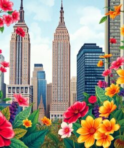 Lush Deco Skyscraper Botanicals Paint By Numbers