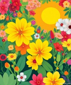 Floral Blanket Paint Numbers