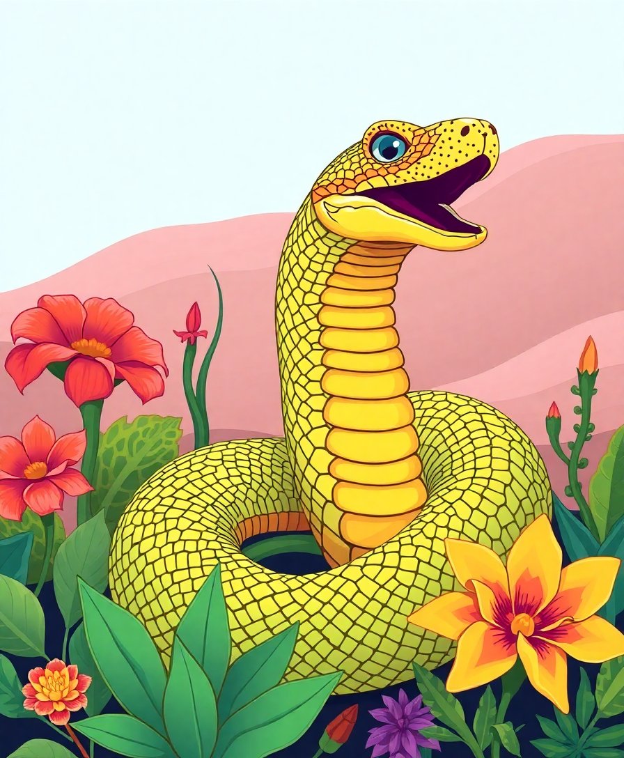 Serpent Flora Paint Numbers Serpent Flora Paint Numbers