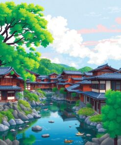 Island Village Paint Numbers