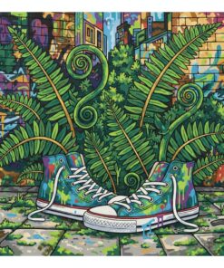 Lush Fern Classic Kicks Paint By Numbers