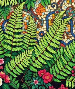 Lush Ferns Ancient Mosaic Paint By Numbers