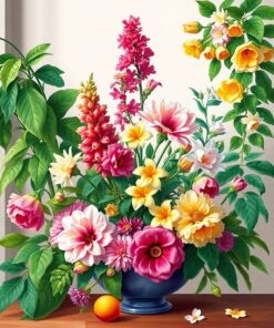 Botanical Study Paint Numbers