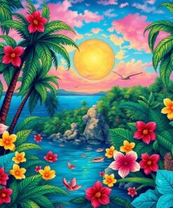 Lush Island Baroque Spread Paint By Numbers