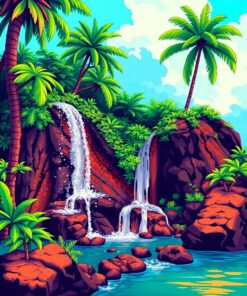 Eruption Showers Paint Numbers