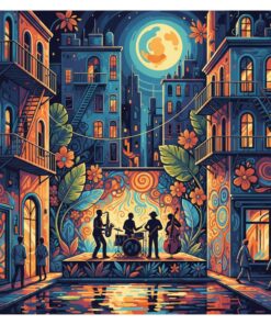 Lush Jazz Street Art Paint By Numbers