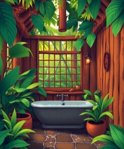 Bathing Room Paint Numbers