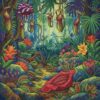 Lush Jungle Carnivorous Flora Paint By Numbers