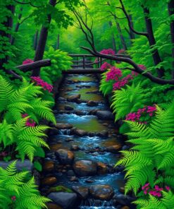 Maidenhair Riverbank Paint Numbers