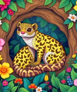 Floral Hideaway Paint Numbers