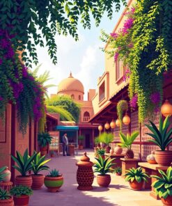 Bazaar Oasis Paint Numbers