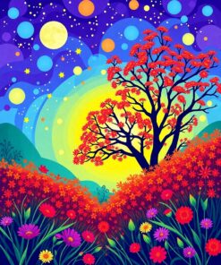 Glowing Glass Paint Numbers