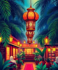 Lantern Glow Paint Numbers