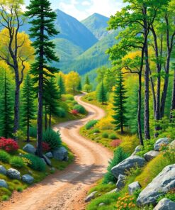 Switchback Trail Paint Numbers