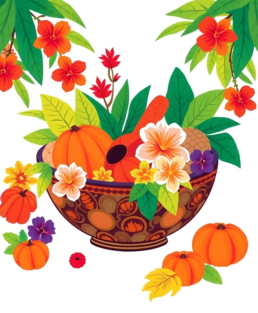 Thanksgiving Bowl Paint Numbers Thanksgiving Bowl Paint Numbers