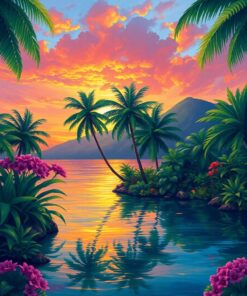 Tropical Dawn Paint Numbers