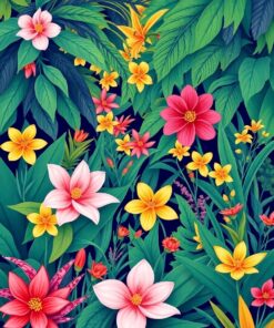 Monsoon Flora Paint Numbers