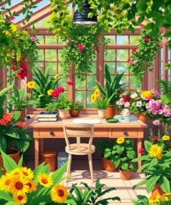 Botany Desk Paint Numbers