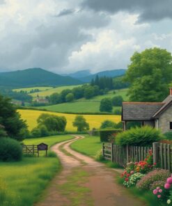 Vintage Countryside Paint Numbers