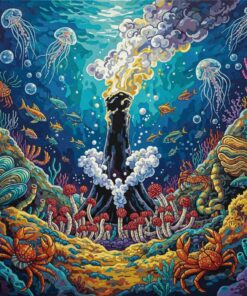 Lush Submarine Vent Life Paint By Numbers