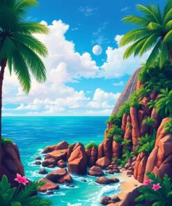 Seaside Cliffs Paint Numbers