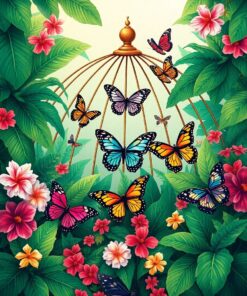 Butterfly Dome Paint Numbers