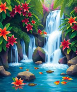 Cascade Realism Paint Numbers