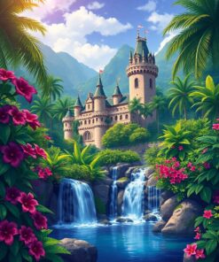 Castle Cascade Paint Numbers