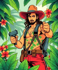 Comic Adventurer Paint Numbers