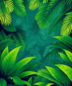 Tropical Fronds Paint Numbers