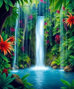 Grotto Rain Paint Numbers