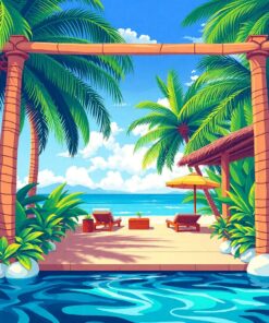 Tropical Hideaway Paint Numbers